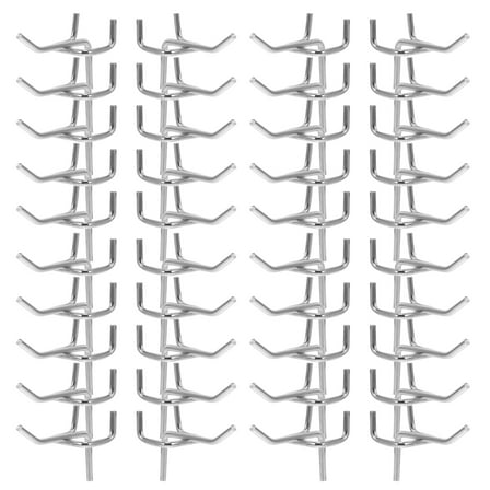 50 PCS Pegboard Pegs Electroplated Hooks Steel Hanging Tool Hanger Hooks Shelving Hooks Pegboard Hangers Pegboard Hooks