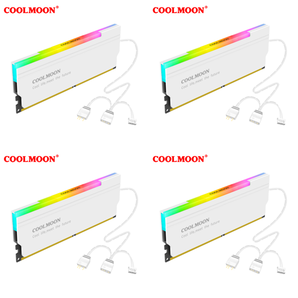 Disipador calor para memoria RAM DDR4 DDR3 5V-3PIN ARGB computadora escritorio