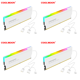 thumbnail image 1 of Disipador calor para memoria RAM DDR4 DDR3 5V-3PIN ARGB computadora escritorio, 1 of 5