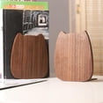 thumbnail image 5 of ABCISI Bookends for Shelves, Cat Shape Book Ends for Home Office School Library Kitchen, Cute Book Stopper, Walnut Book Holder 1 Pair, 5 of 6