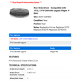 thumbnail image 2 of Rear Brake Drum - Compatible with 1973, 1976 Chevrolet Laguna Wagon 4-Door - Raybestos, 2 of 2