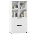 thumbnail image 1 of Costway Bookcase with 2 Drawers 4-Tier Open Bookshelf with 4 Storage Cubes for Home Office, 1 of 10