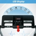 thumbnail image 6 of 2.5HP Folding Treadmill with 3% Manual Incline, 0.5-7.5 MPH Under Desk Walking Pad, LED Display, Remote Control, 265 lbs Capacity, Black, 6 of 9