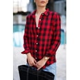 thumbnail image 7 of Zeagoo Plaid Shirts for Women Flannel Button Down Shirts Long Sleeve Fashion Causal Classic Work Blouse for Spring Fall, 7 of 7