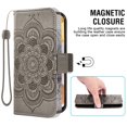 thumbnail image 5 of Asuwish Compatible with Samsung Galaxy A42 5G Wallet Case Lanyard Leather Flip Card Holder Stand Wrist Strap Cell Phone Cover for A 42 G5 42A S42 4G 2021 Women Men Gray, 5 of 8