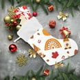 thumbnail image 7 of SKYSONIC Autumn Gnome Christmas Stocking 1pc, Large Fireplace Xmas Hanging Stockings with Plush Cuff for Family Holiday Party Decorations, 17.71 x 12.20 Inch, 7 of 7