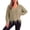 01 Khaki, variant on Fewfanhot Sweaters for Women Oversized Long Sleeve V Neck Ripped Cozy Warm Knitted Winter Pullover Sweaters