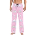 thumbnail image 7 of FORMRS Mens Pajama Pants with Pockets Cotton Sleepwear Lounge Bottoms Sizes S-2XL, Ice Cream Rainbow Pattern, 7 of 7
