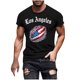 thumbnail image 2 of Tops para hombre, blusas y camisas de manga corta con cuello redondo para hombre, jersey informal con cuello redondo estampado para hombre, pantalones cortos deportivos para fitness, blusa de poliéste, 2 of 5