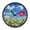 Colorful Field of Wildflowers, variant on Voice Activated Clock with Glow Light 12 Inch Large Silent Wall Clock Battery Operated for Home Decor Colorful Field Of Wildflowers