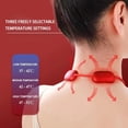 thumbnail image 4 of Portable Pendant Neck Massager with Heat, 58g Lightweight Electric Pulse Massager for Neck Relaxation, 3 Temperature Modes & 9 Intensities, Rechargeable Cervical Massager for Office, Travel, Home, 4 of 5