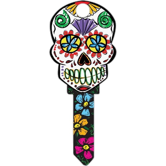 Lucky Line Skull Design Decorative House Key, SC1  B136S Pack of 5
