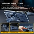 thumbnail image 3 of for Samsung Galaxy S25 Ultra Case with 2*Screen Protector, Slide Camera Cover, Kickstand, Lanyard Strap, Military Grade Shockproof Protective Heavy Duty Non-Slip for S25 Ultra Case-6.9'', Blue, 3 of 9