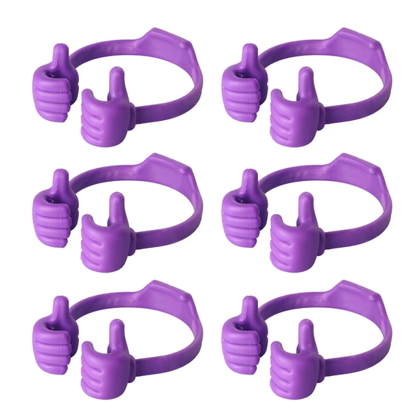 6 soportes ajustables para teléfono móvil, portátiles, ligeros, universales, con forma de pulgar, para escritorio, tabletas, decoración para el hogar y la oficina.