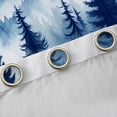 thumbnail image 4 of Homewish Natural Botanical Curtains Pack of 2 (42x84 Each),Tropical Pine Tree Curtains Blackout,Blue White Bedroom Curtains For Adults,Microfiber Bedroom Decor, 4 of 6