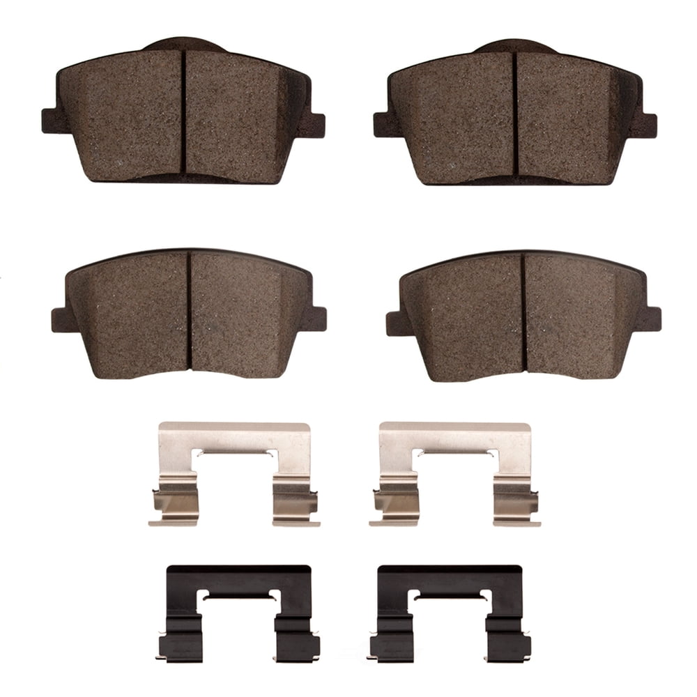 Dynamic Friction Company 1551-2137-01 DFC 5000 Advanced Brake Pads - Ceramic and Hardware Kit - OE