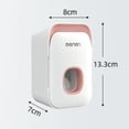 thumbnail image 4 of Dispensador De Pasta De Automático Exprimidor Soporte De Cepillo De Antipolvo De Montaje En Pared Rosa clásico Macarena Dispensador de pasta de dientes automático, 4 of 4