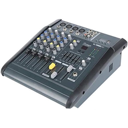 Power Mixer Professional 4 Channel with USB Bluetooth 180W RMS 110V$$Musical Instruments