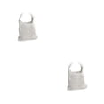 thumbnail image 2 of Qarigey Bolso de cubo tejido para mujer, bolsas huecas de malla transpirable, contenedor organizador, bolso Universal, accesorios de viaje de Blanco 2piezas, 2 of 6