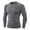 Grey, variant on Mens Workout Gym Shirts Men Tight Fitting Fitness Sports Training Long Sleeved T Shirt Tees For Running Athletic Sport Tops Mens T Shirt S