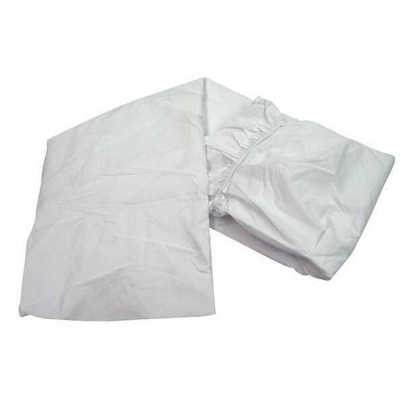 R & R Textile Fitted Sheet,80 in L,White X30020