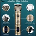 thumbnail image 2 of Rasuradora Electrica Cortadora de Pelo Profesional Afeitadora de Barba Nariz Máquina Para Cortar Cabello Recargable 6 En 1 Kit Regalo Hombre Modelo Dorada, 2 of 4