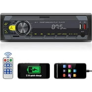 PYLE PLR14MPF - In-Dash AM/FM-MPX MP3 Shaft Style Dual Knob Radio w/USB ...