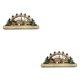 thumbnail image 1 of Vogacara Wooden Christmas LED Bridge Light and Book Decor Music Village Desktop Tipo 1 2Conjunto, 1 of 1