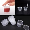 thumbnail image 3 of 100 Pcs 25ml or 40ml Plastic Sauce Cups Food Storage Containers Clear Boxes + Lids, 3 of 7