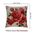 thumbnail image 4 of Rose by Ismot Esha Cushion Cover Vintage Pink Red Roses Square Decorative Throw Pillow Covers All Seasons Outdoor Cushion Covers, 4 of 7