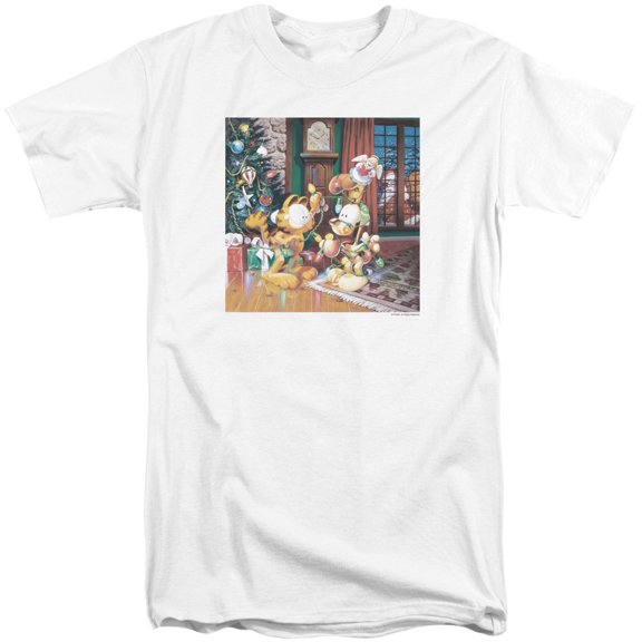 Garfield Odie Tree S/S Adult Tall White
