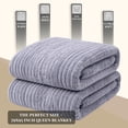 thumbnail image 5 of Sacred Thread Sherpa Fleece Blanket, Soft and Cozy Queen Blanket, Plush Blanket for Sofas & Beds, 5 of 7