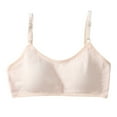 thumbnail image 4 of GYRATEDREAM Girls Seamless Training Bra Crop Cami Training Bras Seamless Bra Sports Bra Wireless Bras Elastic Thin Shoulder Straps, 4 of 8