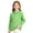 9# Light Green, variant on Girls Ruffle Collar Polo Shirt with Long Sleeves ruffle collar girls polo School Uniform Daily Wear autumn school clothes for girls Army Green 130