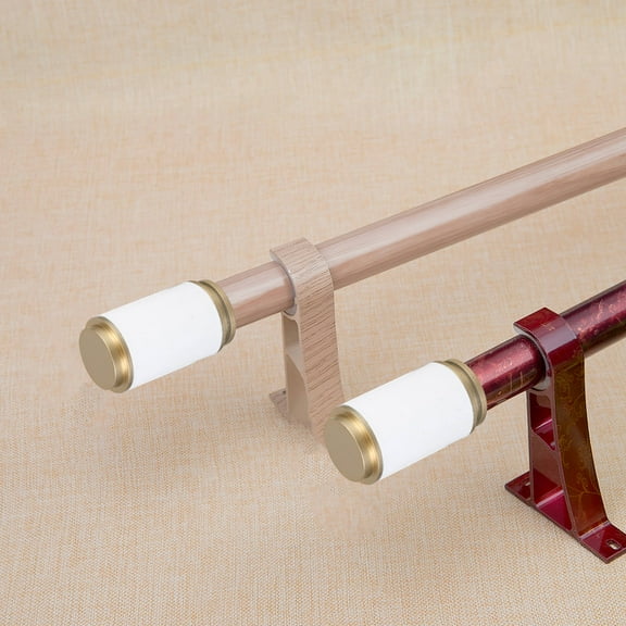 DINHEAROM Curtain Rod Finials Ends Only Plastic for Home Decor 10Pcs 3.0x1.7x1.1In