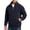 Navy, variant on LYSMORA Men's Textured Quarter Zip Pullover Sweatshirt, Stand Collar Long Sleeve Loose Casual Athletic Tops with Side Hand Pockets