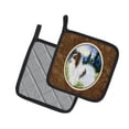 thumbnail image 2 of Carolines Treasures SS8975PTHD Papillon Pair of Pot Holders 7.5HX7.5W multicolor, 2 of 3