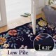 thumbnail image 5 of Alfombra Lahome Floral Entryway de 60 x 90 cm, lavable y antideslizante, color morado, 5 of 7
