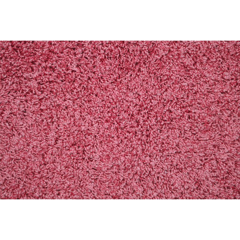 Finest Luxury Washable Nylon Shag Bath Rug, or Set in Chili Red