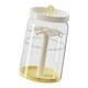 thumbnail image 5 of Vitrina transparente con forma de figura, organizador de joyas multiusos giratorio de 360 degree Amarillo cremoso, 5 of 9