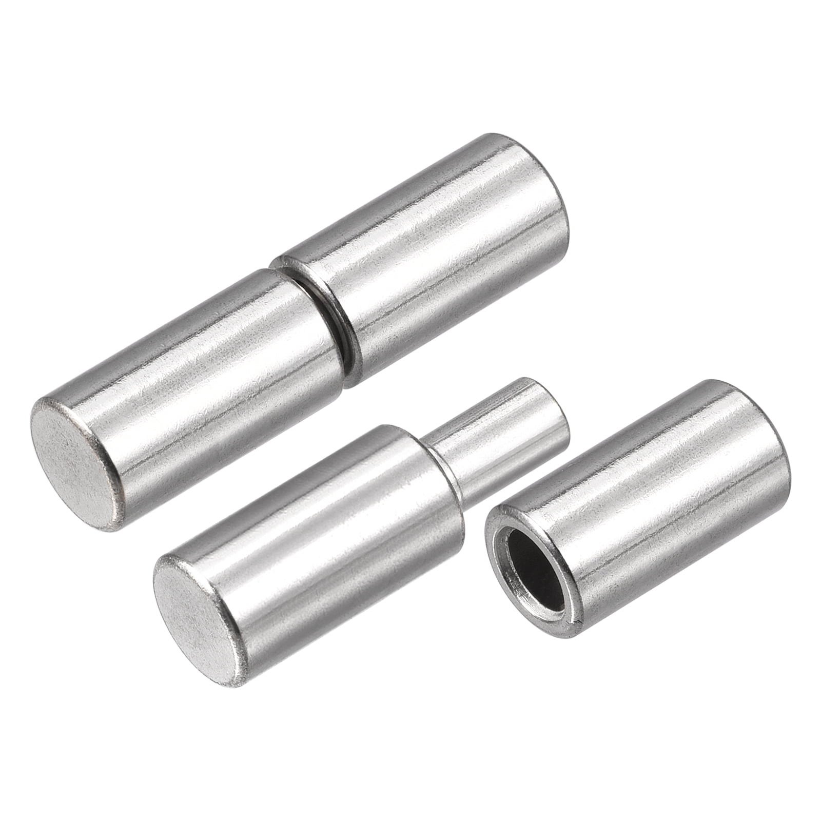 Uxcell Weld on Barrel Hinges, 45mm x 12mm Male to Female 304 Stainless Steel Hinge Pin 4 Pairs