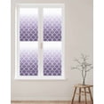 thumbnail image 4 of Lavender Purple Window Privacy Film Moroccan Trellis Abstract Gradient Geometric Decorative Glass Window Film UV Blocking Static Cling Non-Adhesive Sticker Covering for Home Door 17.7 x 78.7 inches, 4 of 8
