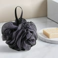 thumbnail image 6 of Foqnuq Two-Tone Bath Sponge, Soft Fluffy Mesh Bath Ball, Hanging Shower Loofah – Durable & Easy to Use, 6 of 7