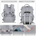 thumbnail image 5 of Junovo Extra Large Travel Backpack,Carry On Backpack,17 Inch Laptop Backpack,Hiking Backpack,School Bag,Gray, 5 of 8