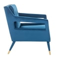 thumbnail image 4 of SAFAVIEH Mara Mid-Century Retro Tufted Accent Chair, Navy, 4 of 11