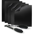 thumbnail image 1 of Teflon Bbq Baking Sheets (pack Of 5) - Non-stick Baking Mat For Bbq, Grill Oven (5x Rectangular | 40x30cm), 1 of 5