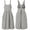 Light Grey, variant on DOVACKA Cotton Linen Cross Back Apron with Pockets, Pinafore Dress Style X-Halter Apron for Women Chef Gardening