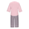 thumbnail image 4 of Women's Pajama Set 3/4 Sleeve Tops with Chest Cushion & 3/4 Length Pants 100% Cotton Sleepwear Casual Comfortable Soft Nightwear, 4 of 6