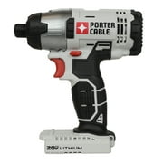 Porter Cable PCC641 20V Max Lithium-Ion 1/4 Hex Impact Driver, Bare Tool