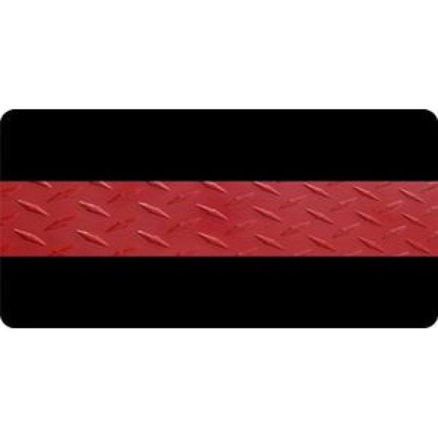 Firefighter Thin Red Line Photo License Plate Free Personalization on this Plate